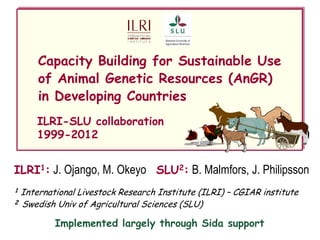 Capacity development in animal breeding and genetics—Insights and opportunities from a decade of regional “training of the trainer” experiences