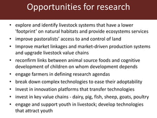 Setting international livestock research priorities: Some livestock research challenges and priorities suggested by participants in ILRI@40 events in 2014