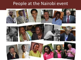 People at the Nairobi event
 