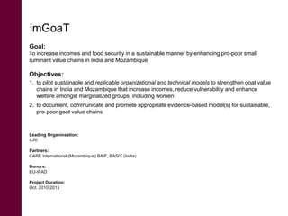 Digitally-enabled information and service platforms for  pro-poor agro-livestock value chains
