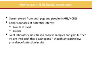 ILRI and ACIAR One Health related research activities in Lao PDR