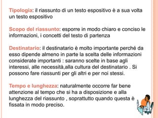 Il Riassunto | PPTX