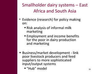 Pathways for sustainable development of mixed crop-livestock systems in developing countries