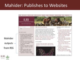 Open access repository at ILRI