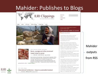 Open access repository at ILRI