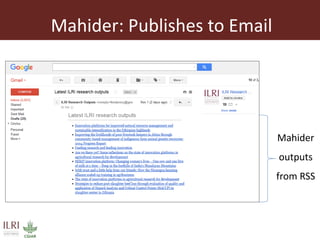 Open access repository at ILRI