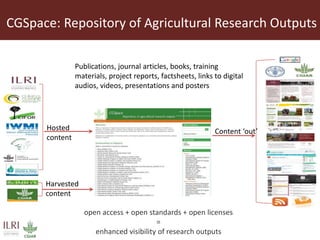 Open access repository at ILRI