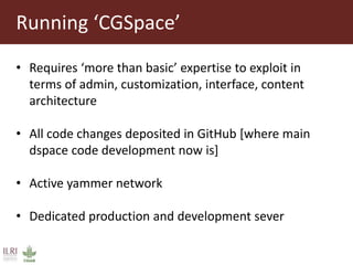 Open access repository at ILRI