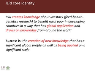 Introducing the ILRI communications and knowledge management team