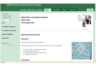  Sharing knowledge and using social media at ILRI