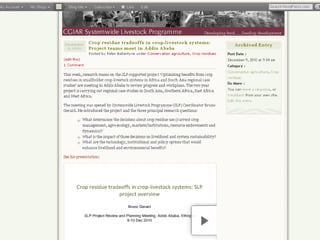  Sharing knowledge and using social media at ILRI