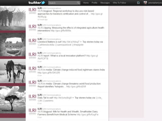  Sharing knowledge and using social media at ILRI