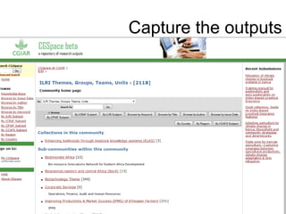  Sharing knowledge and using social media at ILRI