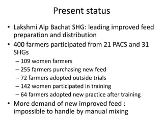 Engaging with self help groups in South Asia: ILRI's example of leveraging existing social capital to reach under-served farmers 