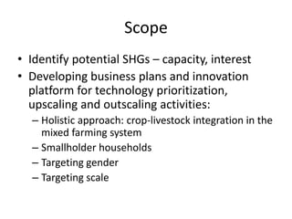 Engaging with self help groups in South Asia: ILRI's example of leveraging existing social capital to reach under-served farmers 