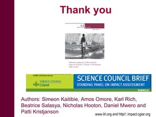 Integrating informal actors into the formal dairy industry in Kenya through training and certification