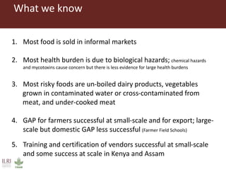 ILRI Food Safety and Zoonoses: India and Bihar