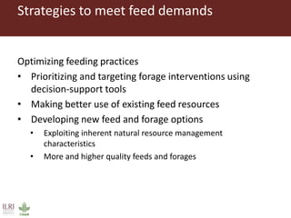 Opportunities for forage improvement through the ILRI Genebank