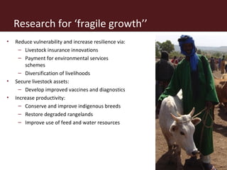 Livestock research-
for-development
strategy for Africa
 