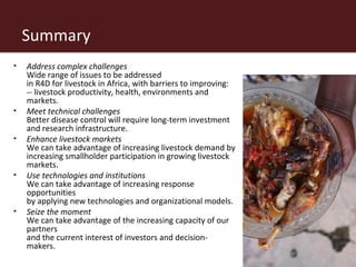 The African livestock sector: A research view of priorities and strategies