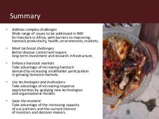 The African livestock sector: A research view of priorities and strategies