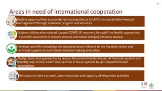 ILRI’s key programs to address infectious diseases, areas requiring international cooperation, and plans for cooperation with the Republic of Korea
