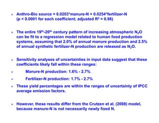 Manure happens: Altering the global nitrogen cycle by feeding about seven billion carnivorous humans