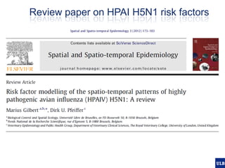 Spatial epidemiology of avian influenza in Asia and intensifying poultry production systems