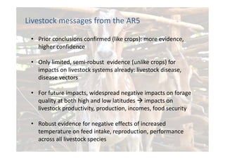 Is the IPCC’s Fifth Assessment Report telling us anything new about climate change and food security?
