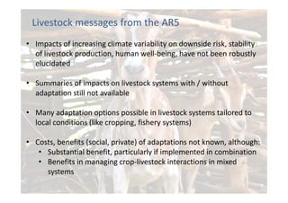 Is the IPCC’s Fifth Assessment Report telling us anything new about climate change and food security?