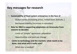 Is the IPCC’s Fifth Assessment Report telling us anything new about climate change and food security?
