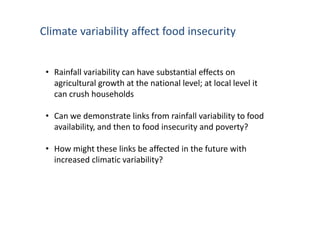 Is the IPCC’s Fifth Assessment Report telling us anything new about climate change and food security?