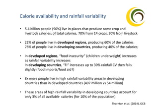 Is the IPCC’s Fifth Assessment Report telling us anything new about climate change and food security?