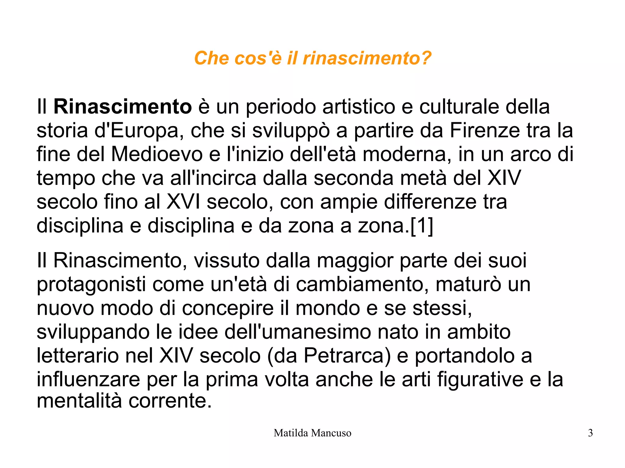 Il Rinascimento Slide ODP il-rinascimento-slide-odp