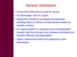 Designing community-based breeding strategies for indigenous sheep breeds of smallholders in Ethiopia