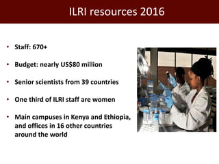 Better lives through livestock: ILRI overview