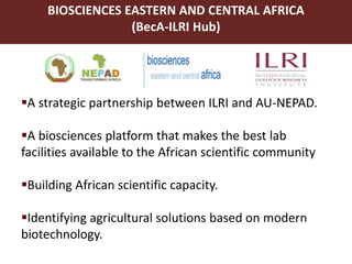 Better lives through livestock: ILRI overview