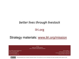 ILRI overview 