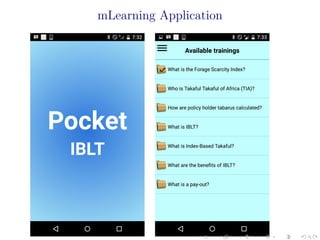 mLearning Application
 