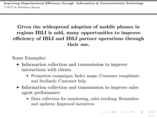 Improving organizational efficiency through information and communication technology