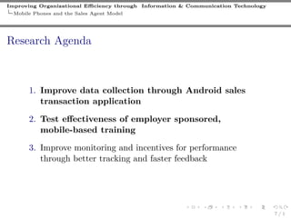 Improving organizational efficiency through information and communication technology
