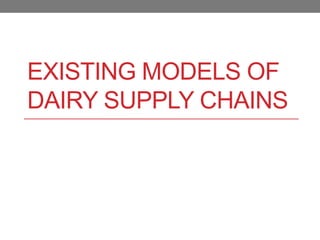 Dairy sector in India: Changing dynamics