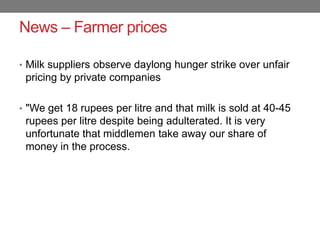 Dairy sector in India: Changing dynamics