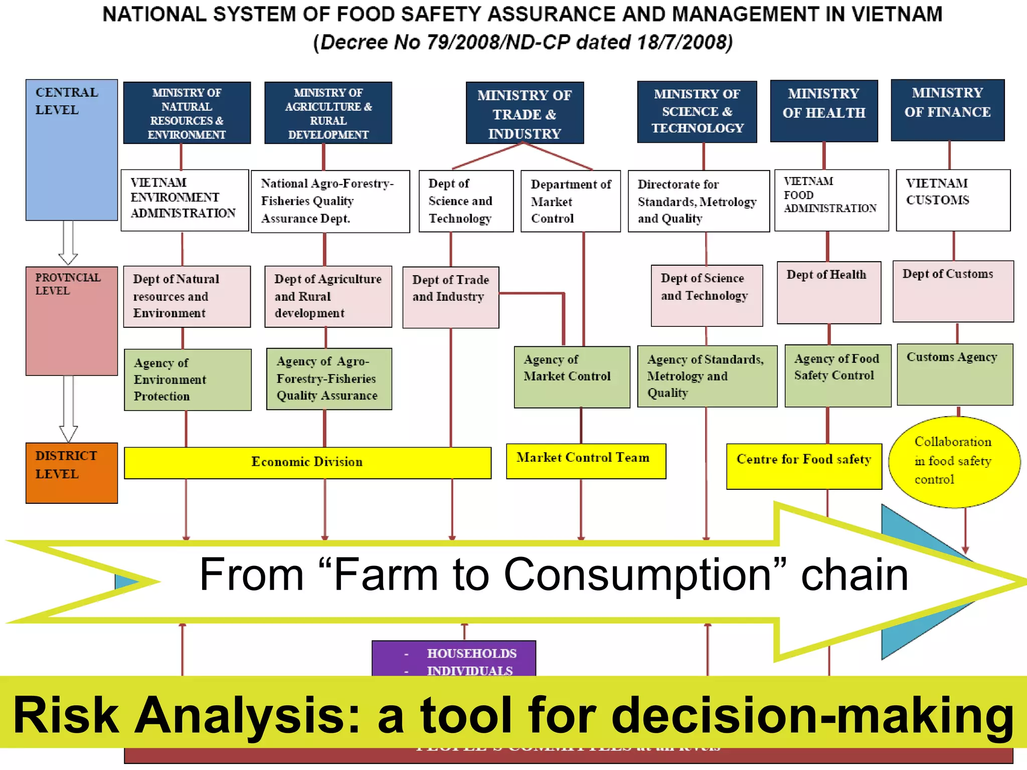 From “Farm to Consumption” chain Risk Analysis:  a tool for decision-making 