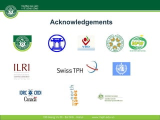 Linking research and management of food safety within One health/ecohealth context in Vietnam: Concepts and applications