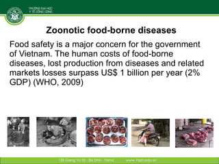 Linking research and management of food safety within One health/ecohealth context in Vietnam: Concepts and applications