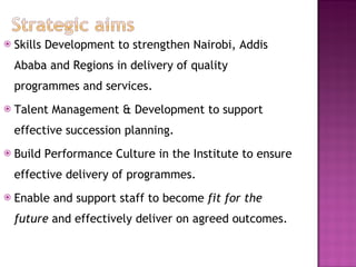 Learning and development at ILRI