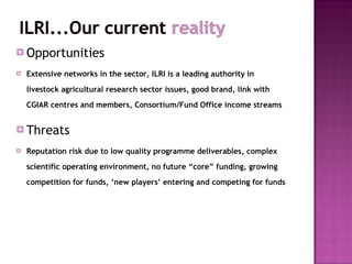 Learning and development at ILRI