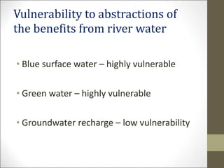 Impact of abstractions upstream on the benefits of riverine water discharge into the Lorian swamps, Kenya