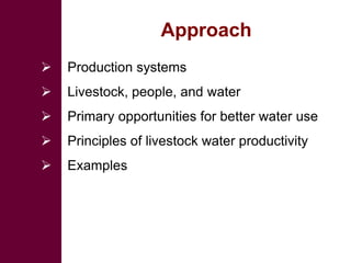 Livestock development for better water use in the Nile Basin